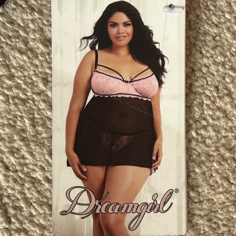 NWT Dreamgirl Sheer Sexy Babydoll Lingerie Underwire Adjustable Straps Size 3X - Picture 11 of 11